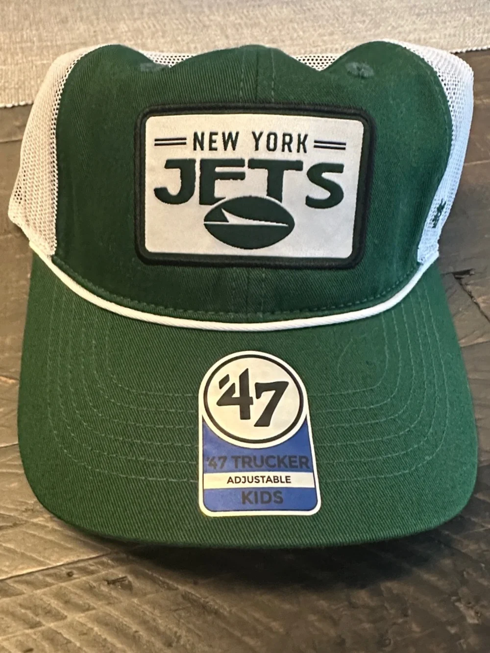 47 Kids New York Jets Green and White Trucker Hat